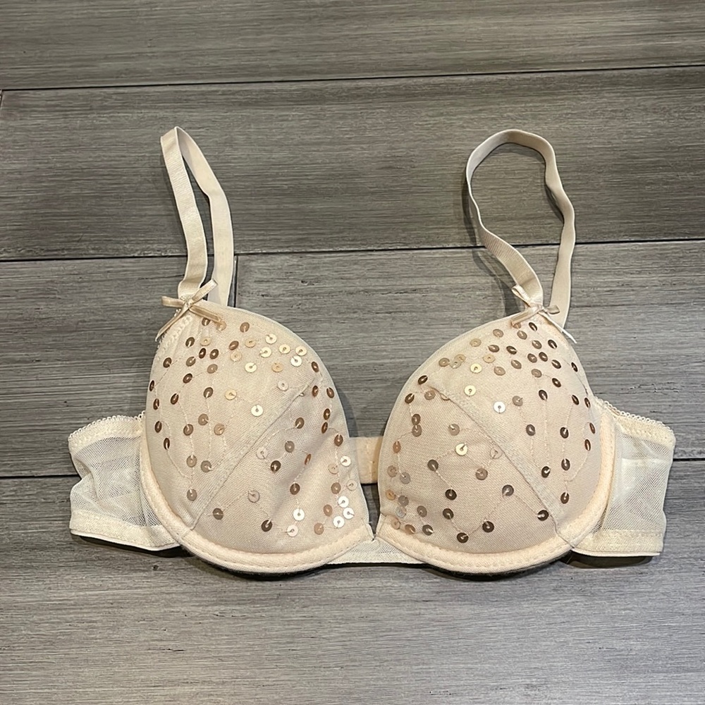 H&M sequin push up bra 32A